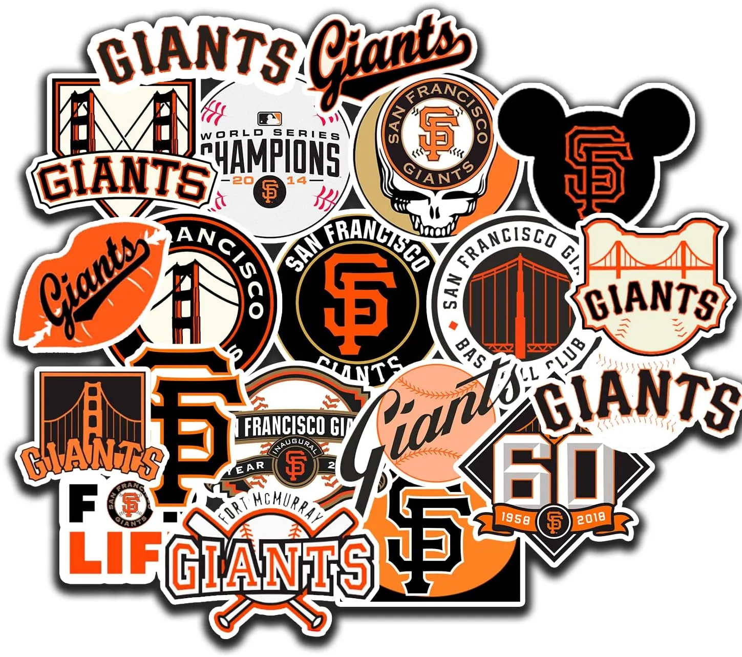 25 PCS of American Baseball Stickers for Water Bottle, Laptop, Bicycle, Computer, Motorcycle, Travel Case, Car Decal Decoration Sticker