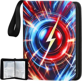 4-Pocket Trading Card Binder  Holds 440 Cards with 55 Removable Sleeves, Waterproof Card Holder Album for Standard Size Cards, Portable Collector Storage & Display Case