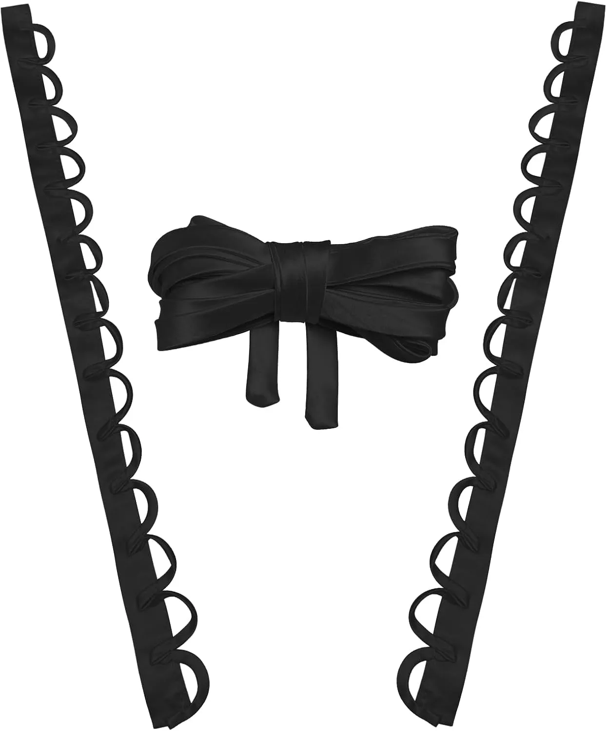 Adjustable Fit Satin Corset Back Kit Women's Wedding Dress Corset Kit Loops Fit Lace up for Prom Form Dress