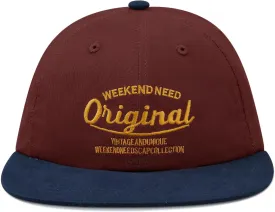 CLAPE Vintage Snapback Trucker Hat for Men Women Baseball Caps Unstructured Cotton Flat Brim Cap Street Hip Hop Camp Hat