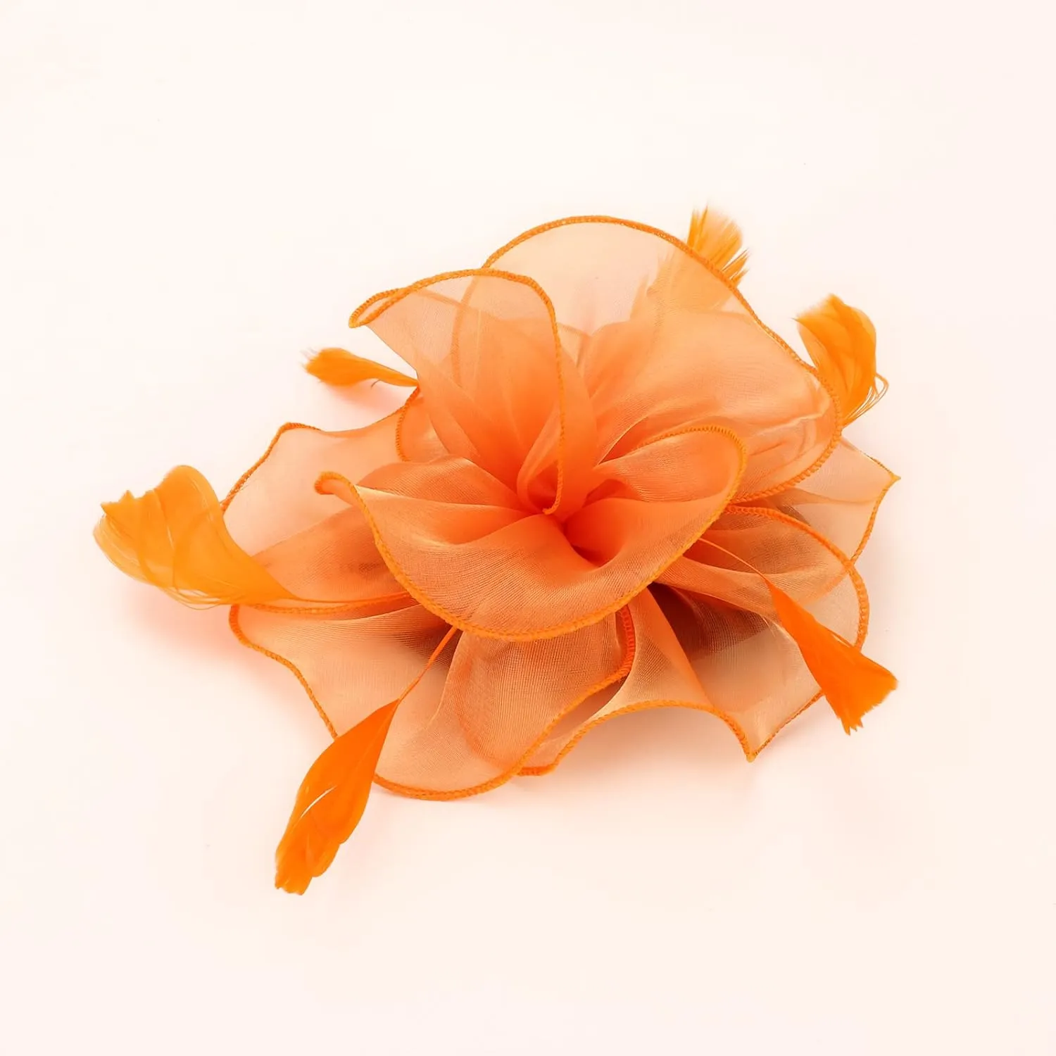 DRESHOW Fascinators Hat Tea Party Headwear Ribbons Feathers on a Headband and a Clip for Girls and Women