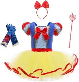 Dressy Daisy Ballet Leotards Tutu Dress for Toddler Girls Ballerina Outfits Dance Costume Dancewear with Tulle Skirt