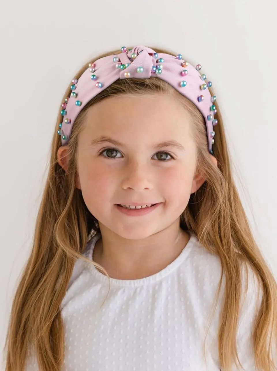 Easter Headbands for Women Girls - 4PCS Knotted Headbands for Women Trendy - Top Knot Pearl Head Band for Womens Hair - Fashion Headband Wide Hair Bands Accessories