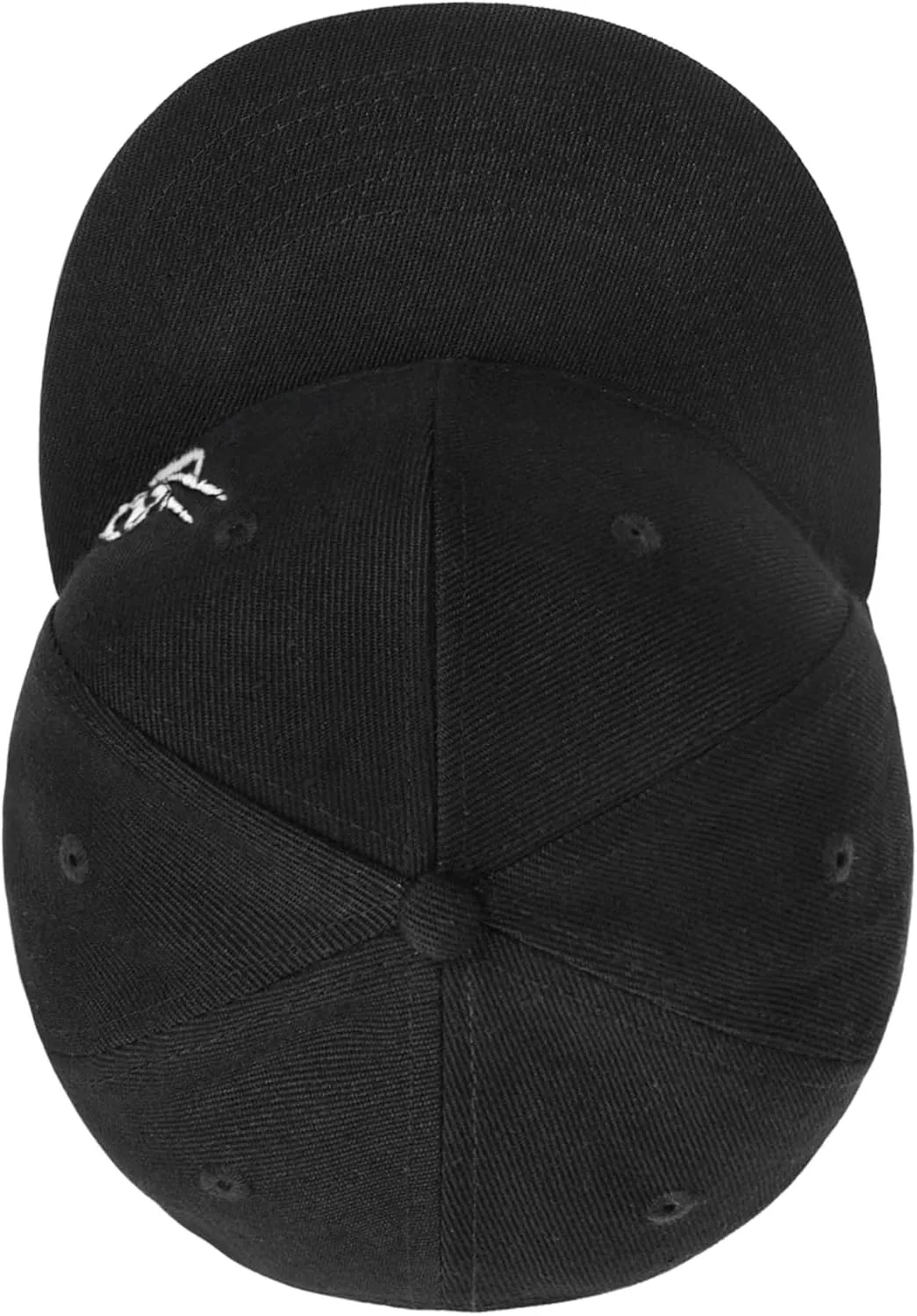 Gothic Skeleton Hand Flat Brim Hat Embroidery Skull Finger Cap Adjustable Snapback