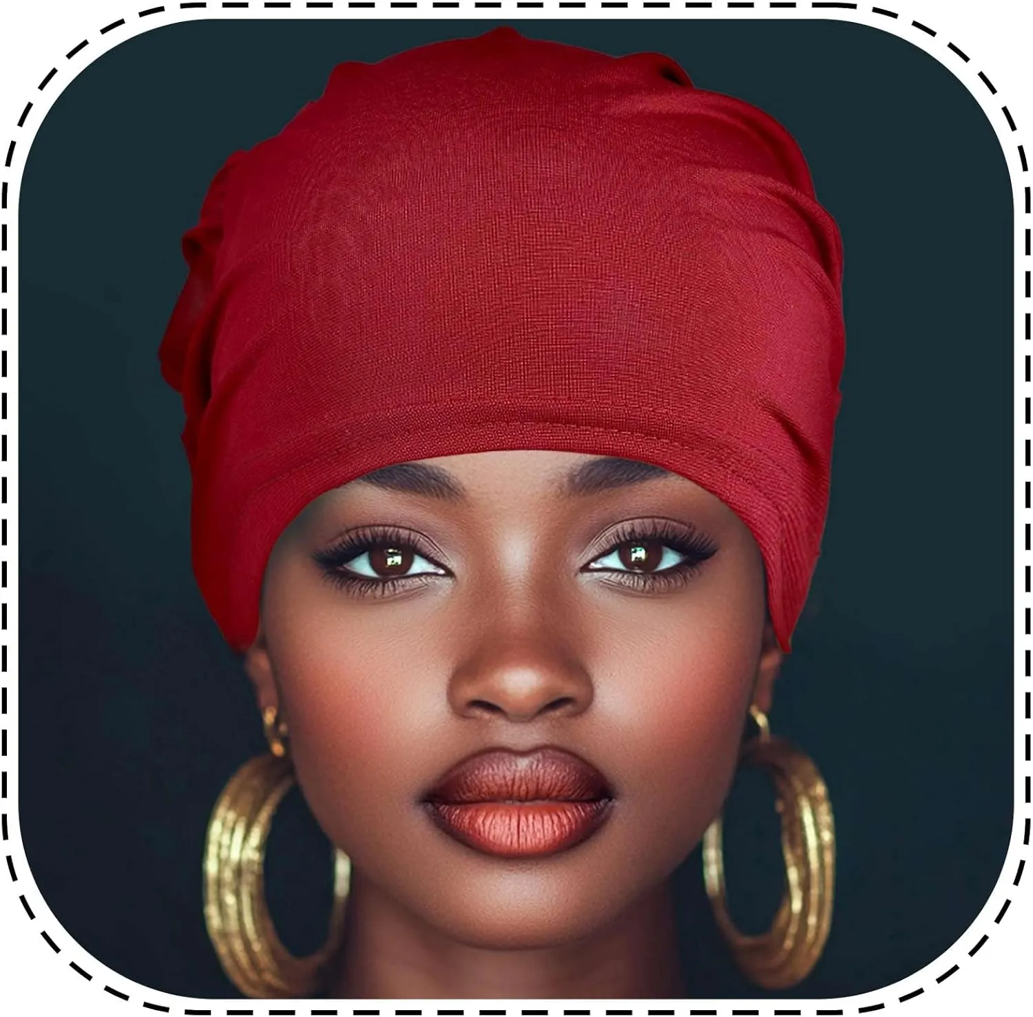 HeadWrap Hair Turbans African Turban Flower Pearl Crystal Twisted Head Turban for Women Fashion