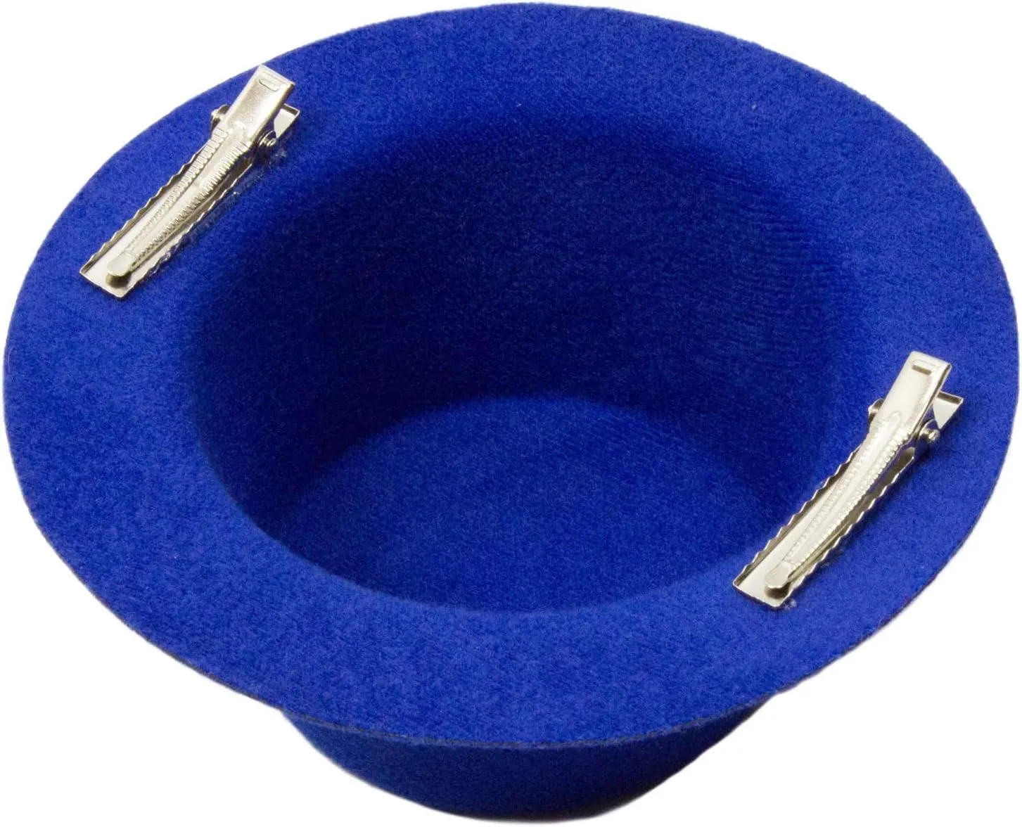 Mini Top Hat Fascinator Base - 5" Diameter with Hair Clips