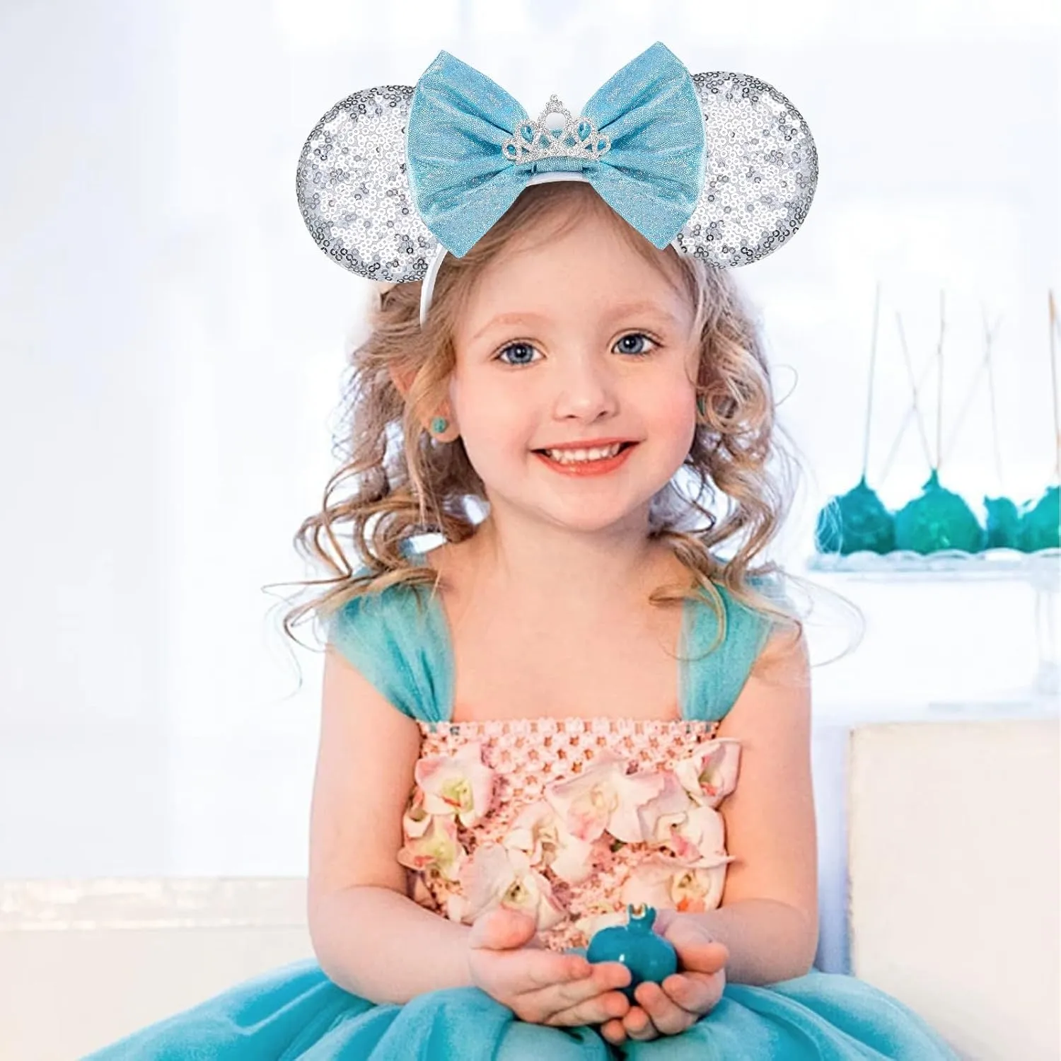 Mouse Ear Headband, Cinderella Ears for Women Girls kids Adult, Princess Decorations for Party Trip Parks CospLay Costume Accessories