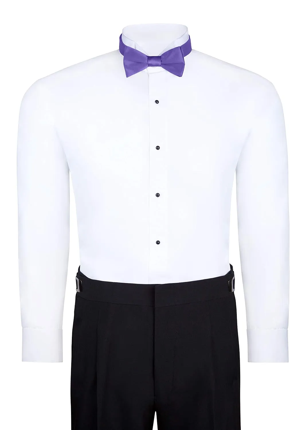 S.H. Churchill & Co. Men's Self-Tie Satin Bow Tie - Faux Silk for Wedding Tuxedo