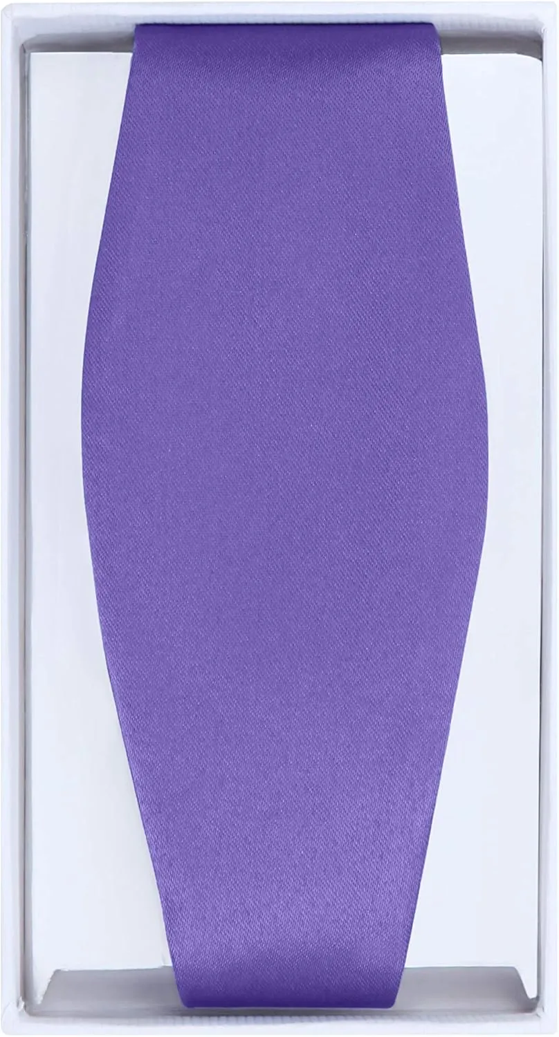 S.H. Churchill & Co. Men's Self-Tie Satin Bow Tie - Faux Silk for Wedding Tuxedo