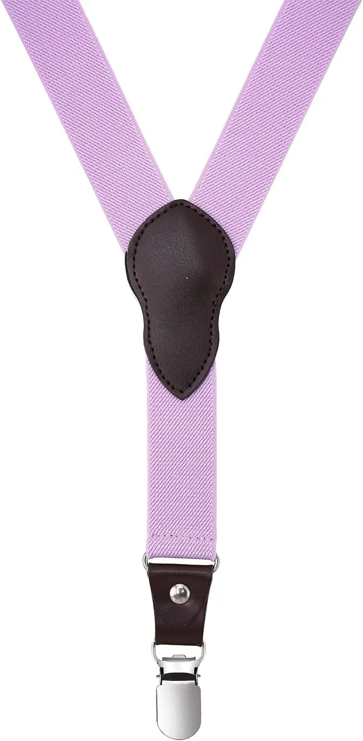 Shark Tooth Boys' Men's Suspenders and Bow Tie Set Y-Back Adjustable