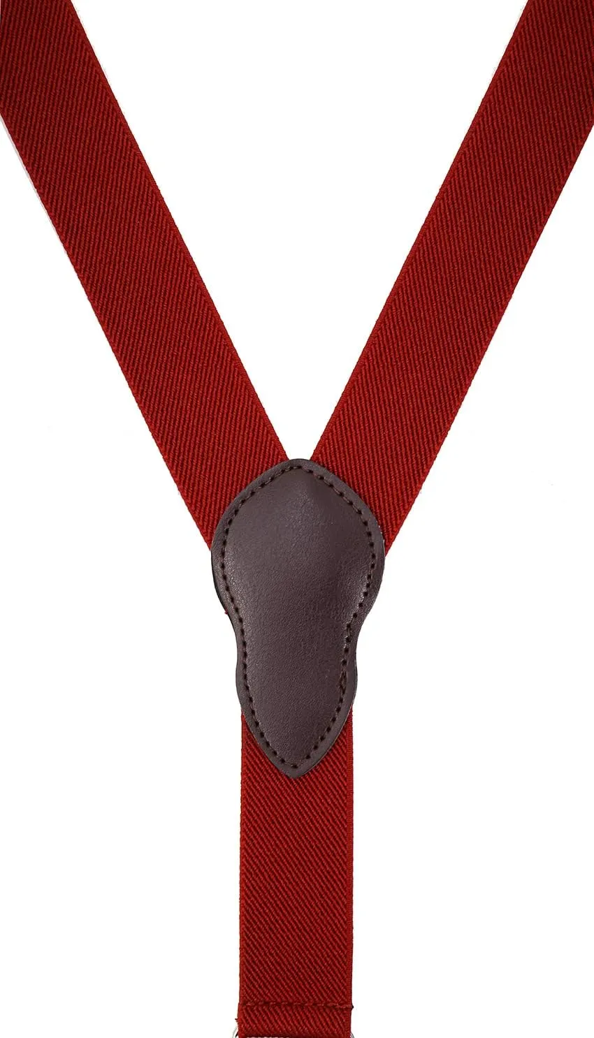 Shark Tooth Boys' Men's Suspenders and Bow Tie Set Y-Back Adjustable