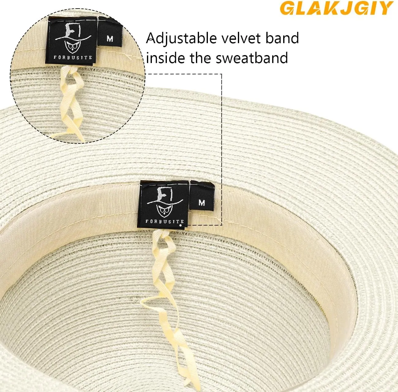 Women Straw Panama Beach Hat Packable Foldable Summer Fedora Wide Brim Sun Hats