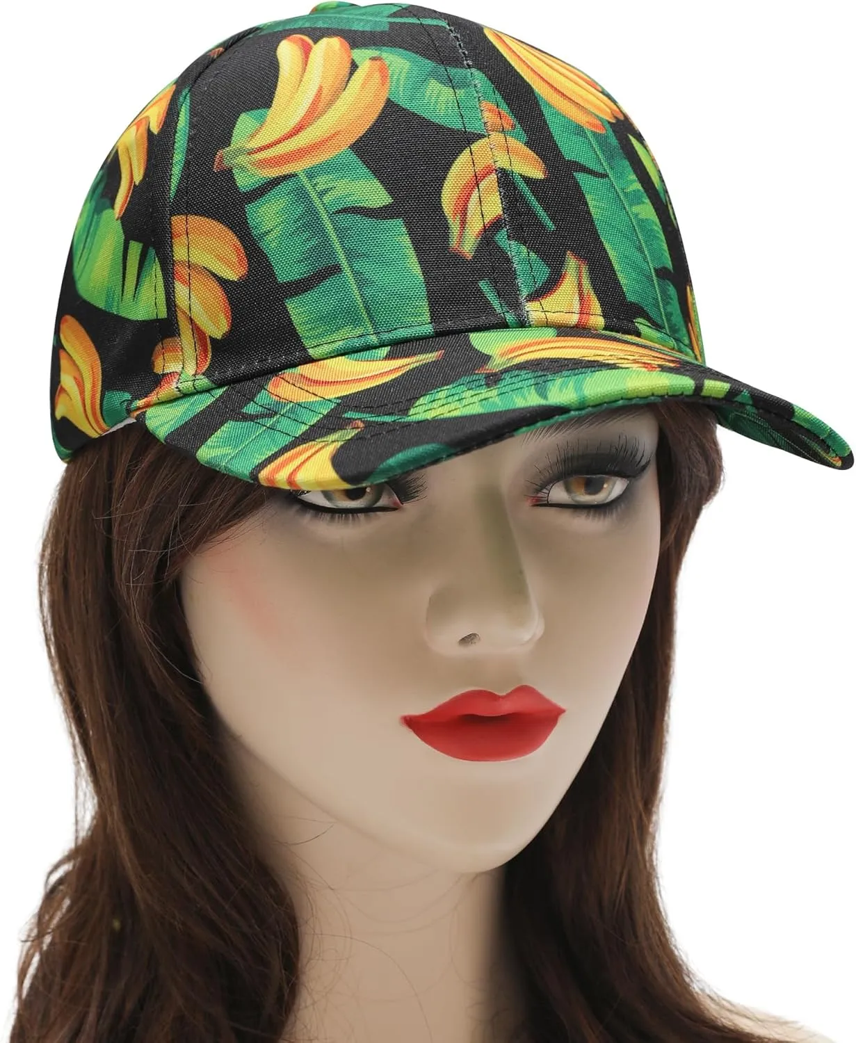 ZLYC Women Fashion Floral Print Baseball Cap Hawaiian Adjustable Snapback Dad Hat