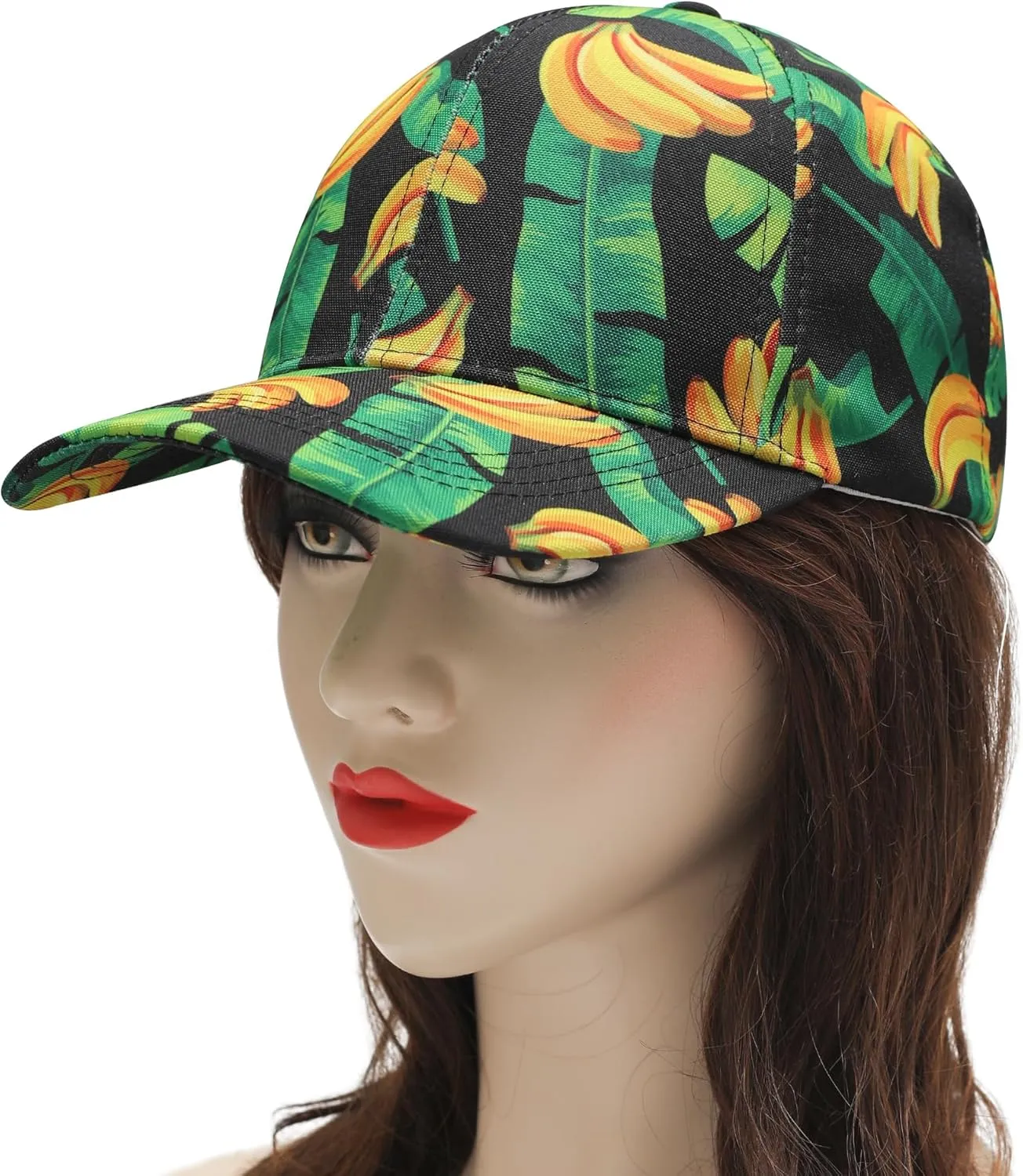ZLYC Women Fashion Floral Print Baseball Cap Hawaiian Adjustable Snapback Dad Hat